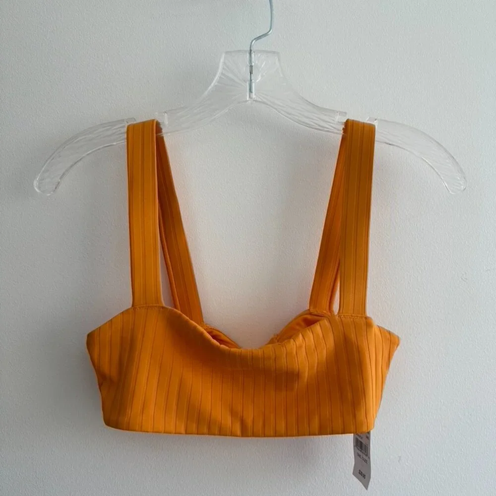 Pacsun Swim Women's Orange Bikini Top Swimwear Size Small NWT